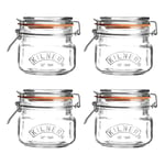 Kilner Square Clip Top Jar 0.5Ltr (Pack 4) Pack of 4