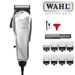 Wahl Professional Chrome Super Taper Corded Hair Clipper with Adjustable Blade