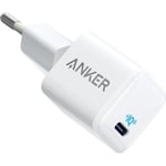 ANKER CHARGEUR POWERPORTIII NANO PD 20W USB-C BLANC