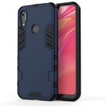MyEstore Mobile Phone Case Great For Huawei Y6 Prime (2019) 3 in 1 Full Coverage Shockproof PC + TPU Case(Red) (Color : Blue)