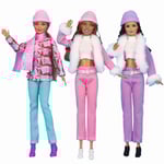 Barbie-modekostym, 3 delar, 3 docktillbehör, för barn