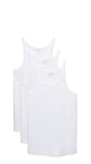 Emporio Armani Men's 3-Pack Tank Top Regular Fit Undershirt, White, Large (Pack of 3)