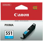 Canon Cli551c Original 6509b001 (332 Pages) Cyan Ink Cartridge
