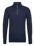 Trentino Sweater M *Villkorat Erbjudande Knitwear Half Zip Pullover Marinblå SNOOT
