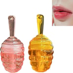 Honey Lip Gloss Set, Moisturizing Lip Glow Oil Plumping Lip Oil, Liquid Lipstick