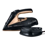 Tower T22008BKG CeraGlide Cordless Steam Iron 2400W  Black and Gold