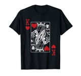 King Of Hearts Playing Cards Casino Poker Magician Costume T-Shirt