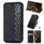 NEINEI Case for Motorola Moto G30/G10,Premium Leather Texture TPU/PU Wallet Cover with Card Slot,Magnetic,Kickstand,Vintage Design Shockproof Flip Folio Protective Case,Black