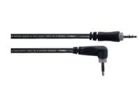 Cordial 14832 Jack Audio Connection Cable [1X Jack 3,5 Mm - 1X Jack 3,5 Mm] 1,50 M Svart Pvc-Mantel, Tvinnad