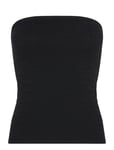 Gina Tricot Knitted Tube Top Svart