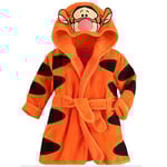 Barn Baby Musse Pigg Huva Morgonrock i fleece Tecknad Djur Nattkläder 1-6 år Yellow Tiger 1-2 Years