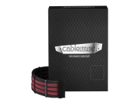 CableMod PRO Series ModMesh C-Series AXi, HXi & RM(Yellowlabel) Cable Kit - Strømkabelsett - formstøpt - svart, blodrød