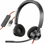 New Plantronics Blackwire 3320 USB-A Headset - Microsoft Teams - P/N 213934