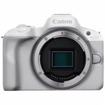 Canon EOS R50, White + RF-S 18-45mm F4.5-6.3 IS STM Kit MILC 24,2 MP CMOS 6000 x 4000 pixlar Vit
