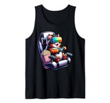 Funny VR Gamer Cat In VR Headset Virtual Reality Gaming Tank Top