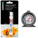 Chef Aid Fridge and Freezer Thermometer + Chef Aid Stainless Steel Oven Thermometer