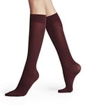 FALKE Women's Pure Matt Socks, 50 DEN, Red (Barolo 8596), 2.5-5 (1 Pair)