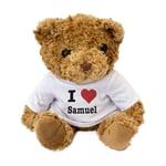 NEW - I LOVE SAMUEL Teddy Bear Cute Cuddly Gift Present Birthday Valentine Xmas