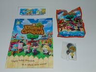 Official Animal Crossing New Leaf 3DS Promo Pin Badges Tortimer & House Figurine