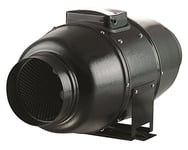 Airflow AVENTA In-Line ventilateur silencieux, 30 W, 230 V, Noir, 125 mm
