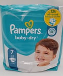 Pampers Baby-Dry (Dry Nights #7) 15+kg Pack of 30 - New/Unopened