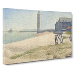 The Lighthouse At Honfleur By Georges Seurat Canvas Print for Living Room Bedroom Home Office Décor, Wall Art Picture Ready to Hang, 30 x 20 Inch (76 x 50 cm)