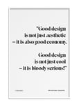 Design = Ekonomi Quote Home Decoration Posters & Frames Posters Black & White Multi/patterned Olle Eksell