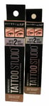 MAYBELLINE TATTOO STUDIO WATERPROOF BROW GEL - MEDIUM BROWN (257) NEW & BOXED