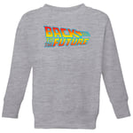 Back To The Future Classic Logo Kids' Sweatshirt - Grey - 3-4 Years - Grey