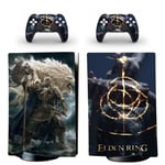 ELDEN Ring PS5 Digital Edition Skin Sticker, Decal Cover pour PlayStation 5 Console et 2 thorac, PS5 Digital