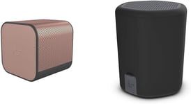 KitSound Boom Cube Metallic Portable Rechargeable Wireless Bluetooth Speaker, R