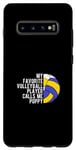 Galaxy S10+ MY FAVORITE VOLLEYBALL PLAYER CALLS ME POPPY Coach Case