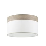 Levitantes Abat-jour suspendu 50 x 50 x 22 cm, couleur blanc/bois gris, diffuseur inclus, idéal pour éclairage décoratif et ambiant.