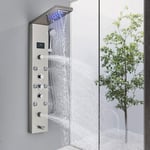Stainless steel Rain LED Shower Panel Column Tower Massage Shower Mixer System