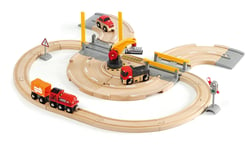 BRIO Rail & Road Crane Set ‎63320800 Wooden road and Car Toy Multicolor NEW