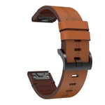 Garmin Fenix​​6X Pro Leather klokkerem, 26 mm - brun