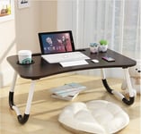 Laptop Bed Table,Portable Lap Desk,Notebook Stand Reading Holder,Notebook Table Dorm Desk with Foldable Legs & Cup Slot,for Eating Breakfast,Reading,Watching Movie on Bed/Sofa(60 x 40cm)
