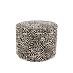 Missoni Home - Noise Cylindrical Pouf 30 x 40 cm 601 Black/White - Sittpuffar - Svart - Textilmaterial