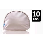 10 x Wash Bag Make Up Cosmetic Travel Velvet Smooth Pedi Foot Care Scholl Pink