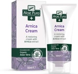 Aloe Pura, Arnica Cream with Organic Aloe Vera, Natural, Vegan, Cruelty Free, P