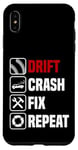 Coque pour iPhone XS Max Dérive crash réparation répétition drôle tuning voiture