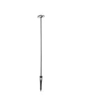 Invisible, 9W LED, IP54 for jordspyd, høyde 123 cm, Sort