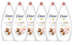 Dove Purely Pampering Almond Cream Body Wash With Hibiscus 500ml x 6