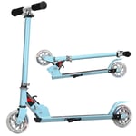 Scooter Kick Scooter Höjdjusterbar barnskoter Hopfällbar Kick Scooter med 2 hjul Blå