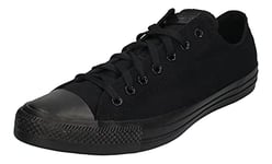 Converse Chuck Taylor All Star Ox, Unisex Adults' Low-top Sneakers, Black, 16 UK