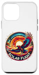iPhone 12 mini Orange Sunrise Soar: Majestic Eagle in Flight at Dawn Case