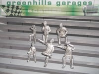 MACC731 - Greenhills Scalextric Carrera Set of Unpainted Seated Spectators x ...