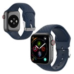 Apple Watch Series 5 44mm 3D rhinestone silicone watch band - Dark Blue