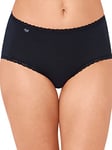 Sloggi Women's sloggi 24/7 CotLac Midi Boxer Briefs, Black (BLACK), 50