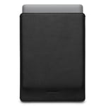 Woolnut Äkta Läder Sleeve för MacBook / Laptop 15" (350 x 245mm) - Svart